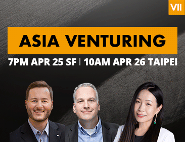 Asia Venturing, April 26, 10-11am Taipei-SG-HK