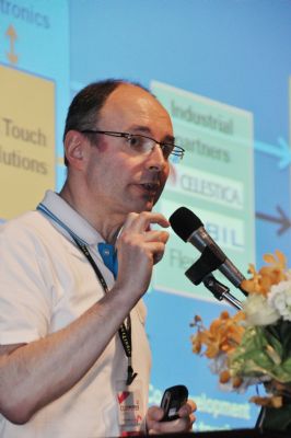 泰科電子Touch Solutions, Sensitive Object S.A. CSO, Philippe Gounine。 泰科電子Touch Solutions, Sensitive Object S.A. CSO, Philippe Gounine。