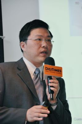 台灣威世亞洲區市場開發暨應用技術總監楊益彰。 台灣威世亞洲區市場開發暨應用技術總監楊益彰。