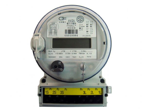 中興電工所推出的智慧電表。 中興電工所推出的智慧電表。