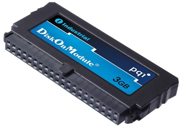 DOM是嵌入式系統常用之系統存儲方案,圖為40pin的DOM模組。PQI DOM是嵌入式系統常用之系統存儲方案,圖為40pin的DOM模組。PQI