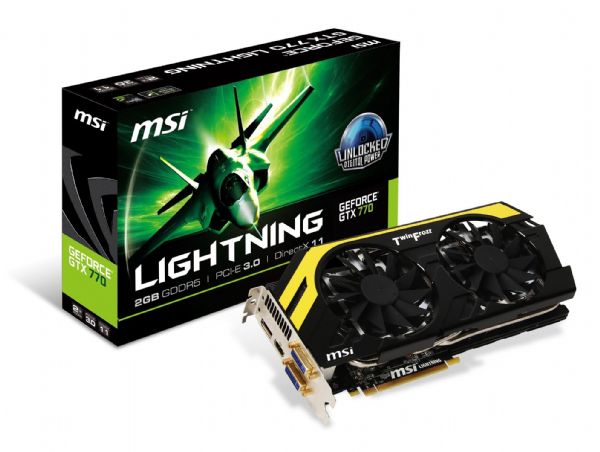 微星GTX 770 Lightning顯示卡。 微星GTX 770 Lightning顯示卡。