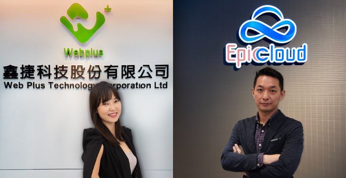 鑫捷科技專案經理周慧如(左)與Epic Cloud業務經理廖書毅(右)攜手合作新可大導入Google Workspace,提升協作效率並強化資安。Epic Cloud 鑫捷科技專案經理周慧如(左)與Epic Cloud業務經理廖書毅(右)攜手合作新可大導入Google Workspace,提升協作效率並強化資安。Epic Cloud