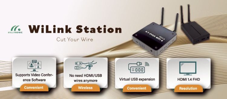 巽晨國際(Millitronic)推出的WiLink Station,是全球首款支援最新Wi-Fi標準802.11ax(Wi-Fi 6)的無線連接轉接器。巽晨國際 巽晨國際(Millitronic)推出的WiLink Station,是全球首款支援最新Wi-Fi標準802.11ax(Wi-Fi 6)的無線連接轉接器。巽晨國際