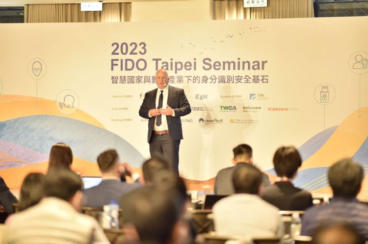 FIDO聯盟執行長暨行銷長Andrew Shikiar。DIGITIMES攝 FIDO聯盟執行長暨行銷長Andrew Shikiar。DIGITIMES攝