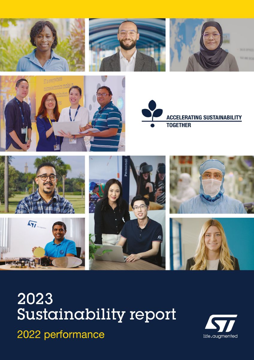 意法半导体公布2023年永续发展报告。意法半导体 意法半导体公布2023年永续发展报告。意法半导体