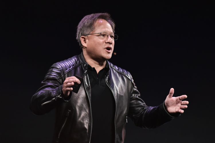 NVIDIACEO黄仁勳指出,数据中心零组件甚至可能成为1万亿美元市场。法新社 NVIDIACEO黄仁勳指出,数据中心零组件甚至可能成为1万亿美元市场。法新社