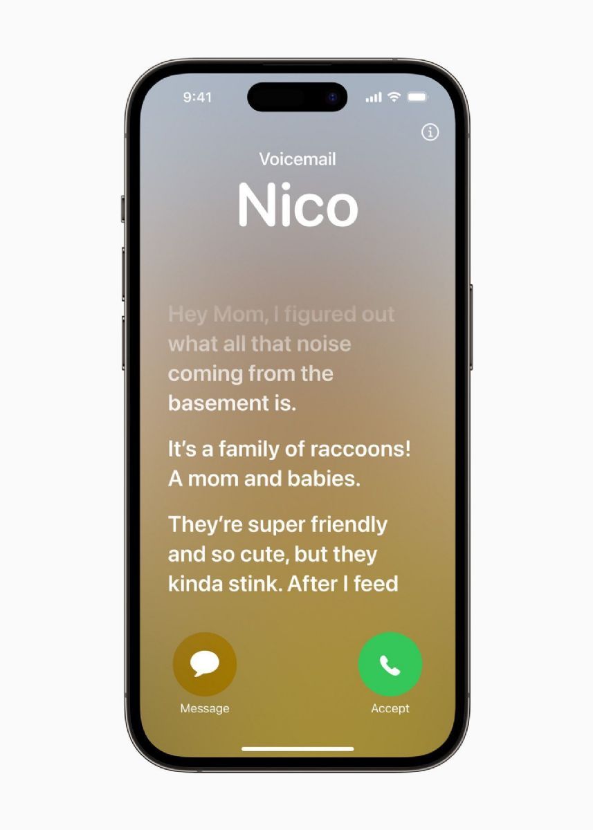 iOS 17新增的Live Voicemail功能，是透过苹果神经网络引擎Neural Engine来实现运算。苹果