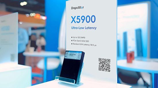 大普微X5900 SCM 低延时SSD展示。大普微 大普微X5900 SCM 低延时SSD展示。大普微