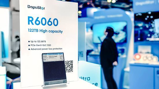 大普微 R6060 122TB 高容量SSD展示。大普微 大普微 R6060 122TB 高容量SSD展示。大普微