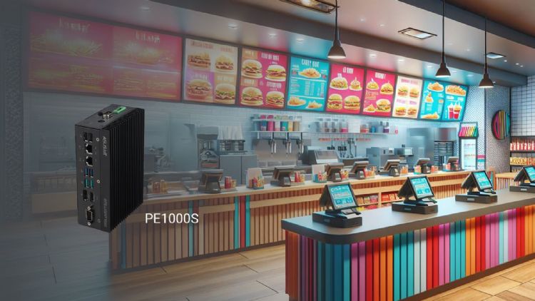 华硕PE1000S工业电脑采小型化、无风扇设计,可直接安装于电子菜单屏幕背面,搭配AICC云端管理平台,实现全台门市实时监控与线上维运,提升餐饮营运稳定度。ASUS 华硕PE1000S工业电脑采小型化、无风扇设计,可直接安装于电子菜单屏幕背面,搭配AICC云端管理平台,实现全台门市实时监控与线上维运,提升餐饮营运稳定度。ASUS