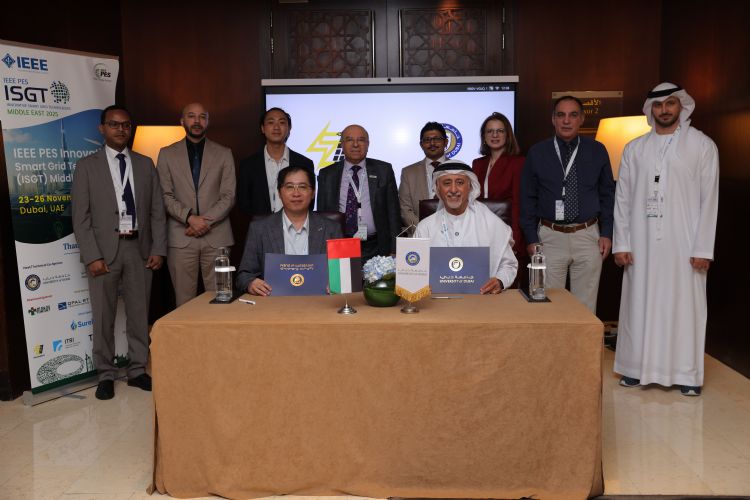 SolarSDGs代表与杜拜大学(University of Dubai)校长Dr. Eesa M. Bastaki(右)正式签署合作备忘录(MOU),宣示双方将携手推动太阳能技术创新。SolarSDGs SolarSDGs代表与杜拜大学(University of Dubai)校长Dr. Eesa M. Bastaki(右)正式签署合作备忘录(MOU),宣示双方将携手推动太阳能技术创新。SolarSDGs