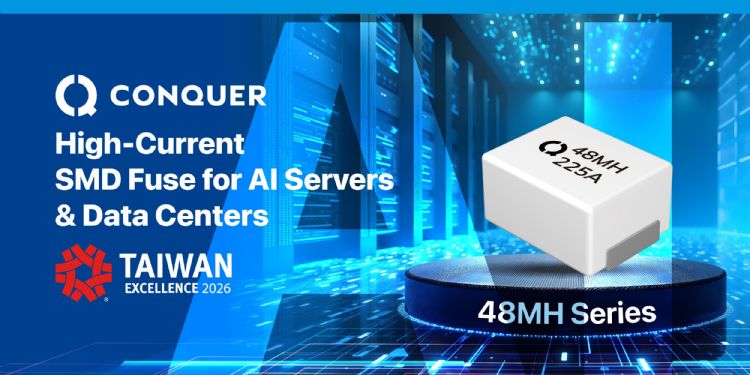 功得电子48MH高电流贴片式保险丝夺下2026台湾精品奖,成为高密度AI数据中心不可或缺的核心安全防护元件。功得电子 功得电子48MH高电流贴片式保险丝夺下2026台湾精品奖,成为高密度AI数据中心不可或缺的核心安全防护元件。功得电子