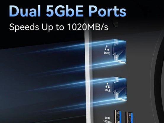 F4-425 Plus搭载双5GbE界面,速度狂飙,性能拉满。世平 F4-425 Plus搭载双5GbE界面,速度狂飙,性能拉满。世平