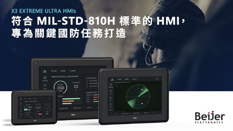北尔电子推出X3 extreme ultra HMI专为最严苛环境而设计:可承受冲击、振动、灰尘、湿气、紫外线照射,以及-40°C至+80°C的极端温度。通过MIL-STD-810H测试,能在标准HMI难以胜任的环境中,提供可靠的操控与清晰显示。北尔电子 北尔电子推出X3 extreme ultra HMI专为最严苛环境而设计:可承受冲击、振动、灰尘、湿气、紫外线照射,以及-40°C至+80°C的极端温度。通过MIL-STD-810H测试,能在标准HMI难以胜任的环境中,提供可靠的操控与清晰显示。北尔电子