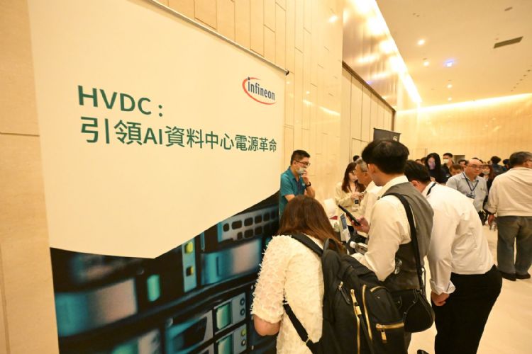 AI数据中心供电由48V转向800V HVDC后,高压热插拔、故障隔离与DC-DC转换成为架构升级重点。英飞凌以SiC、GaN、Gate Driver及高压Hot Swap方案,支持800V转50V、12V等电源模块,并整合预充电、异常电流侦测与快速断开功能,提升高功率机柜的供电效率与可靠度。DIGITIMES摄 AI数据中心供电由48V转向800V HVDC后,高压热插拔、故障隔离与DC-DC转换成为架构升级重点。英飞凌以SiC、GaN、Gate Driver及高压Hot Swap方案,支持800V转50V、12V等电源模块,并整合预充电、异常电流侦测与快速断开功能,提升高功率机柜的供电效率与可靠度。DIGITIMES摄