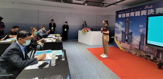 The participating teams were receiving questions from judges