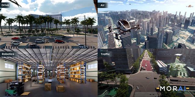 MORAI SIM helps users verify vehicles and systems by establishing a virtual environment