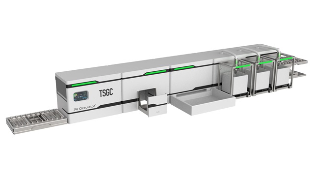 PV Circulator, a recycling equipment for end-of-life solar panels