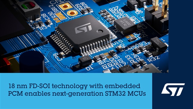 18nm FD-SOI with embedded phase change memory (ePCM) to deliver a leap in performance and power consumption