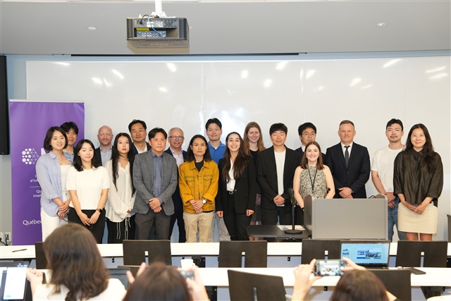 A group of seven entrepreneurs from Seoul AI Hub attend a summer residency program at Mila