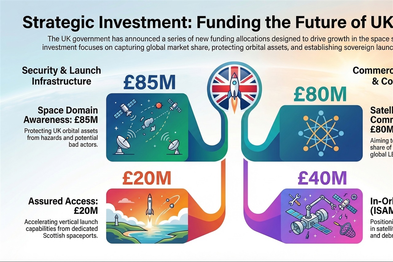 UK reshapes space policy with &pound;500m push to build a competitive orbital industry