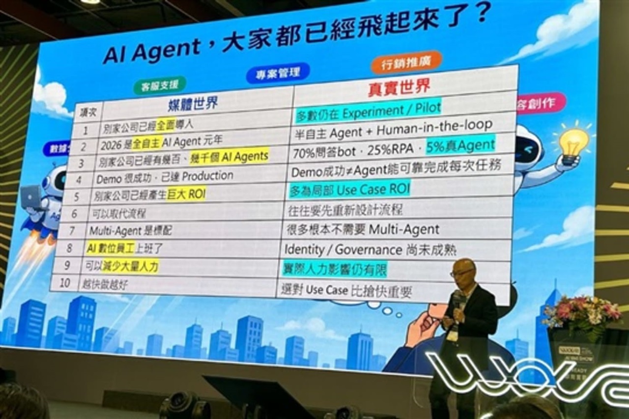 Reliability gaps keep just 5% of firms scaling AI agents, Chunghwa Telecom says
