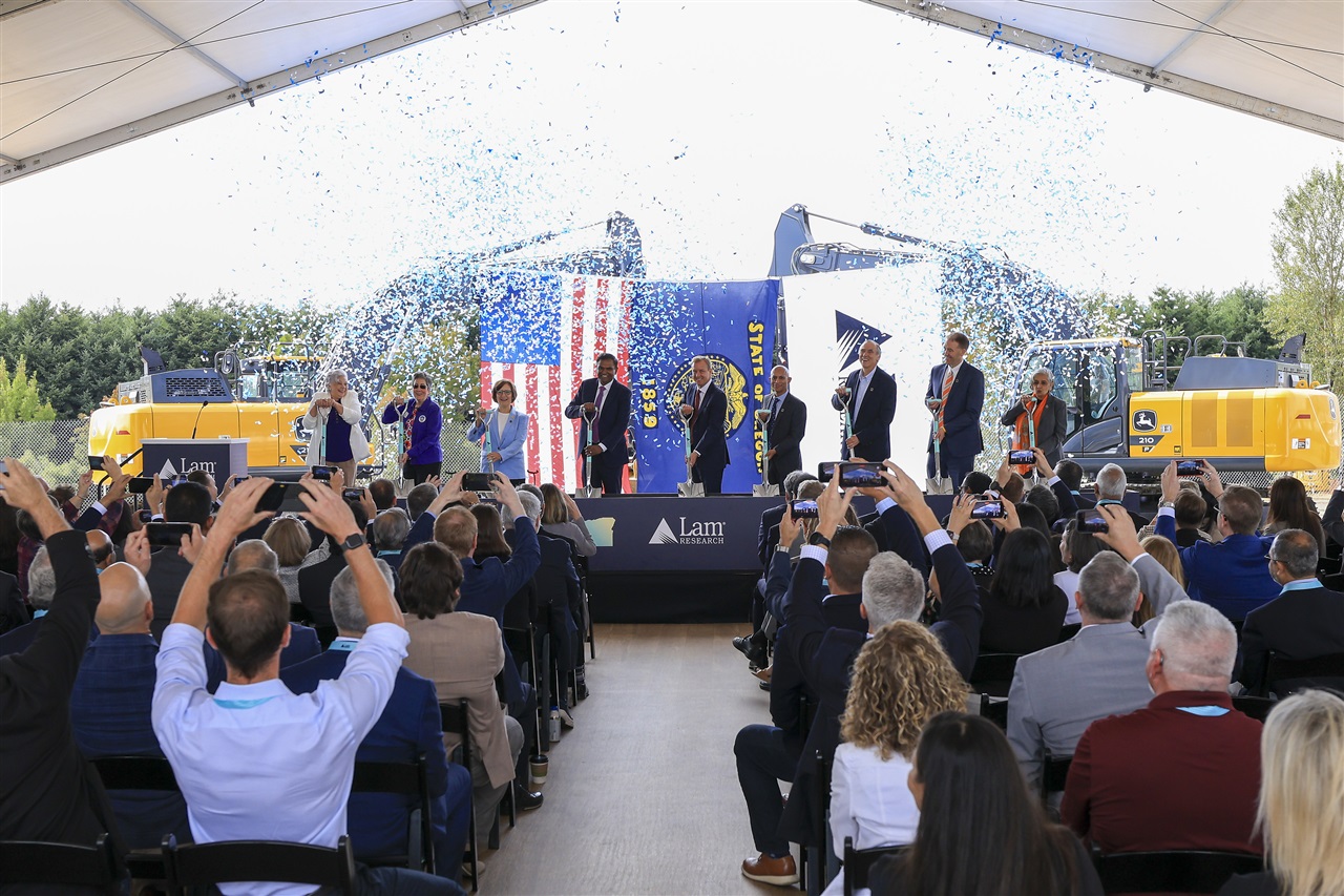 Lam Research breaks ground on Oregon lab expansion for AI chip development